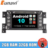 Eunavi 2din Android 10 car dvd radio gps navigation for Suzuki Grand Vitara 2005-2012 2din multimedia player headunit stereo bt