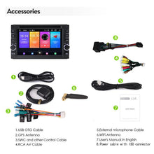 Charger l&#39;image dans la galerie, Eunavi 2 Din Android Universal Car Radio DVD Audio GPS Auto Multimedia Player 2Din Navigation Headunit PC CD TDA7851 DSP USB