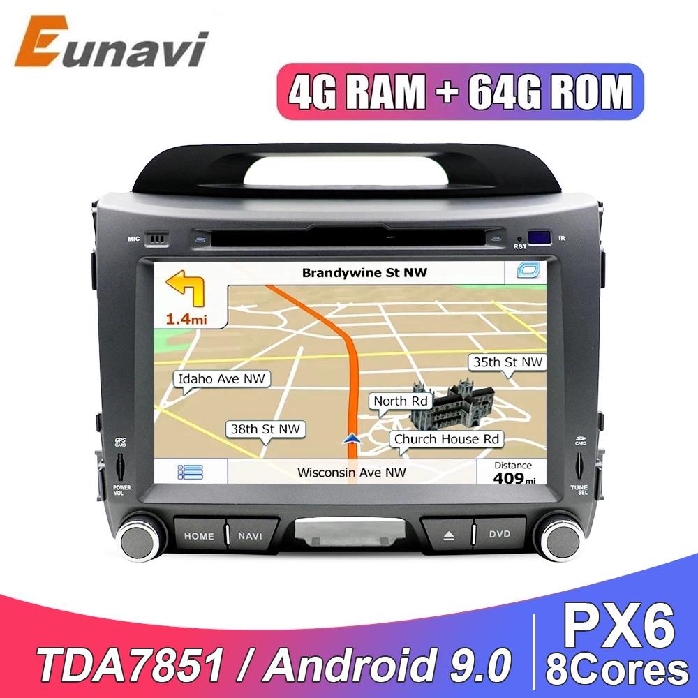 Eunavi 2 din Android car multimedia player for KIA sportage 2011 2012 2013 2014 2015 auto dvd radio 2din stereo headunit GPS