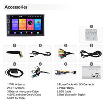 Charger l&#39;image dans la galerie, Eunavi 2 Din Universal 7&#39;&#39; Car Multimedia Player Radio Stereo Audio GPS Auto Navigation TEF7708 Android 10 WIFI DSP NO DVD