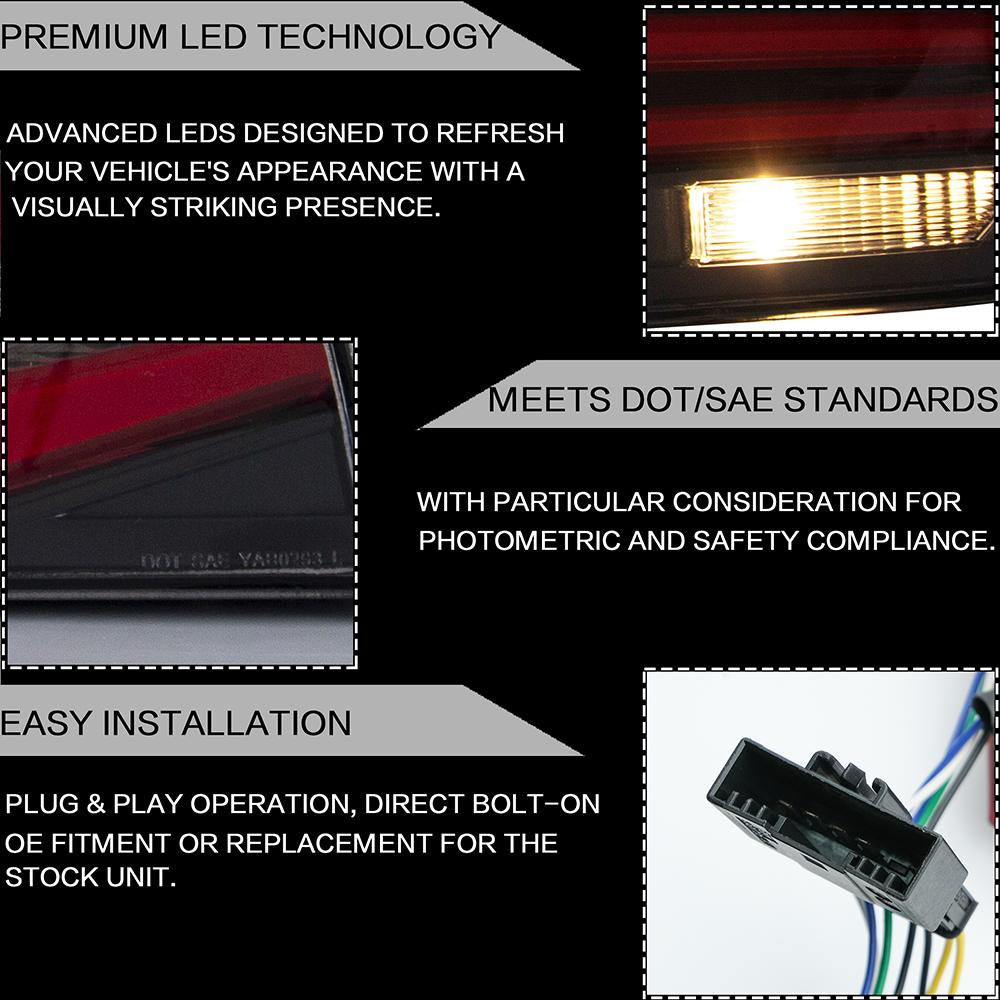 Szybka dostawa VLAND tylne światła montażowe dla 12-18 BMW serii 3 F30 F80 2013-2018 tylna lampa led z kierunkowskazem światła cofania