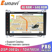 Charger l&#39;image dans la galerie, Eunavi 2 Din Car Radio Multimedia Android 10.0 Automotivo For Mercedes/Benz/Sprinter/B200/B-class/W245/B170/W169 gps stereo