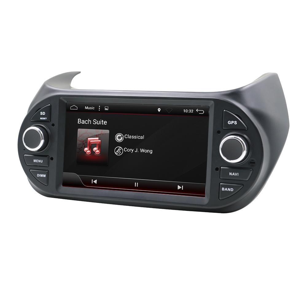 Eunavi 1din Car radio stereo Multimedia Android 10 For FIAT/Fiorino/Qubo/Citroen/Nemo/Peugeot/Bipper GPS Navigation RDS wifi