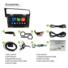 Charger l&#39;image dans la galerie, Eunavi 1 Din Android Car Radio Multimedia Player For VW Golf 7 Golf7 2013 2014 2015 2016 2017 GPS Navigation Audio Video WIFI