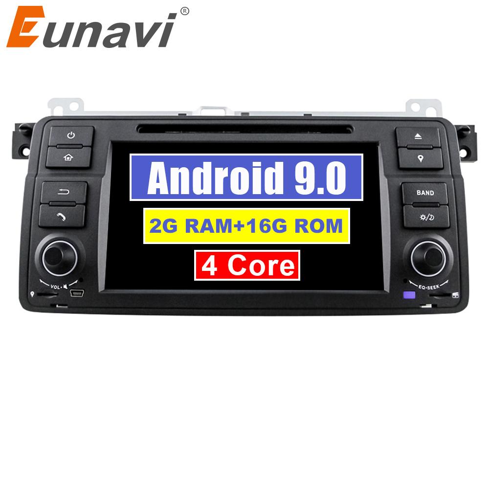 Eunavi Android 9.0 Car DVD for BMW E46 M3 Rover 3 Series 1 Din Multimedia radio player GPS Autoradio Stereo system TDA7851 RDS