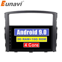 Laden Sie das Bild in den Galerie-Viewer, Eunavi 2 Din 9&#39;&#39; Quad Core Android 9.0 Car Radio Stereo Player GPS Navigation for MITSUBISHI PAJERO V97 2006-2015 1024*600 HD