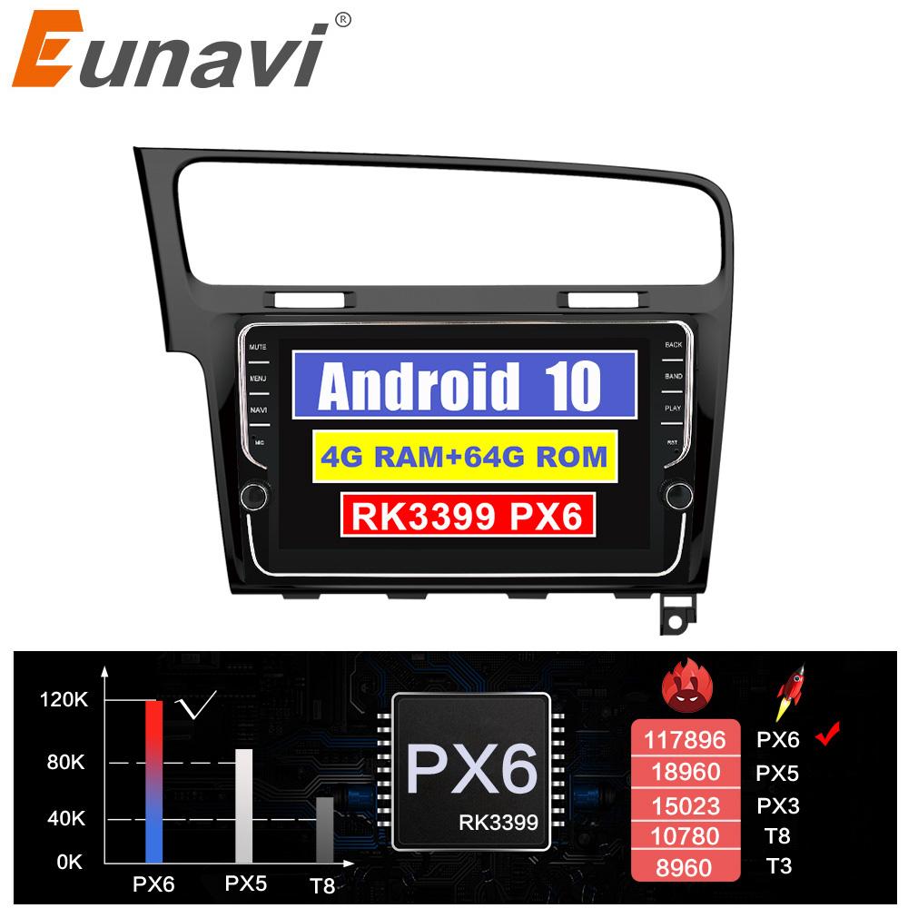 Eunavi 2Din Android Car Radio GPS for VW Volkswagen Golf 7 Golf7 2013- 2015 Multimedia player TDA7851 WIFI RDS Auto Audio Stereo