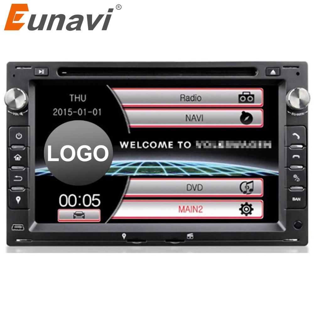 Eunavi 2 din Car DVD Player For VW/Volkswagen/PASSAT/B5/MK5/GOLF/POLO/TRANSPORTER With Radio GPS Navigation BT 1080P Ipod Map