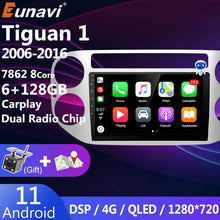 Załaduj zdjęcie do przeglądarki galerii, Eunavi 2Din QLED 9inch 4G Android 11 Car Radio For VW Tiguan 1 NF 2006 - 2016 Multimedia Video Player Audio Stereo 2 din DVD GPS