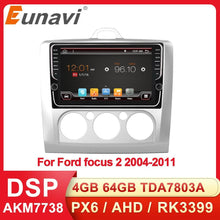 Cargar imagen en el visor de la galería, Eunavi 2 din 8&#39;&#39; Android 10 Car Multimedia Player GPS Radio For Ford focus 2 2004-2011 Auto Audio Video stereo headunit WIFI