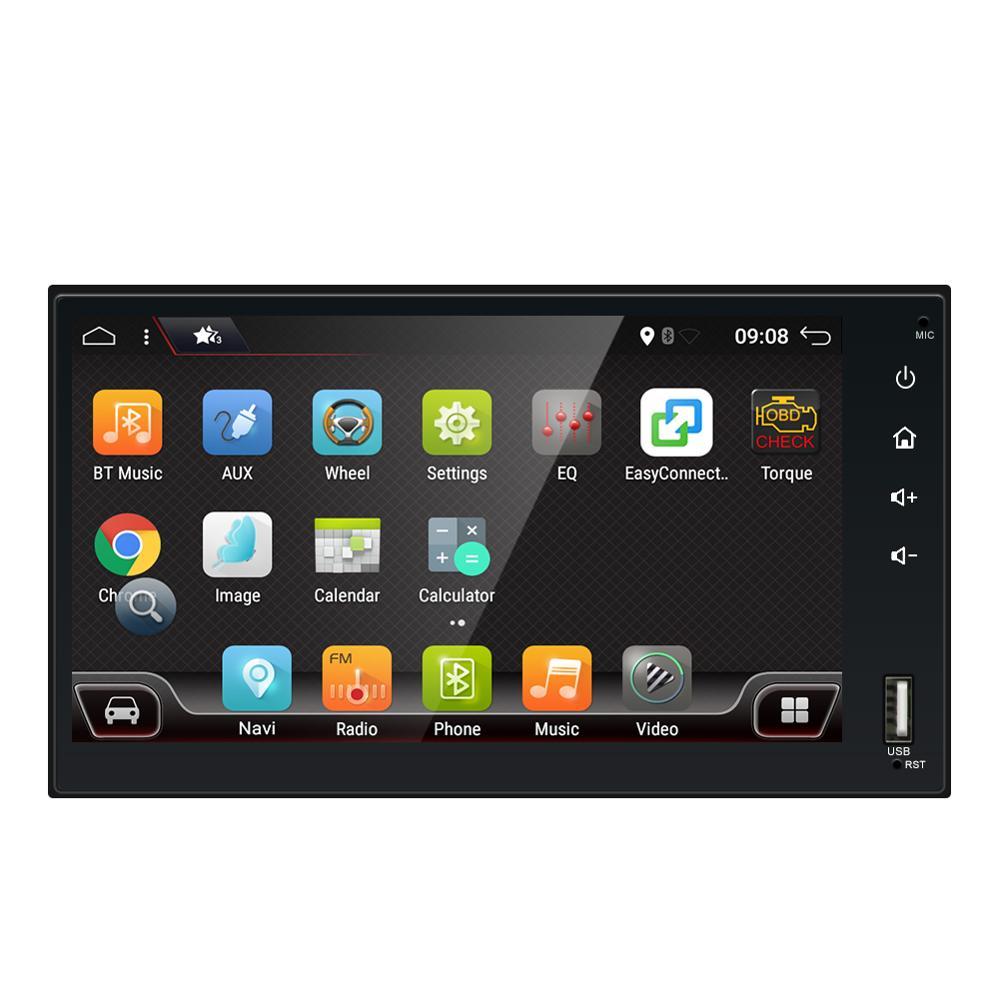 Eunavi Android Car Radio Stereo multimedia Player GPS Navigation Universal autoradio 1024*600 FM AM RDS WIFI NO 2 DIN DVD CD