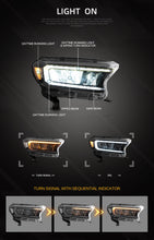 Cargar imagen en el visor de la galería, Vland Headlamp Car Assembly For Ford Ranger 2015 2016 2017 2018 2019 2020 Headlights Full LED Front Lamp Sequential Turn Signal