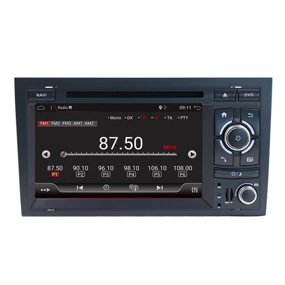 Eunavi 2 Din Tsar Radio Multimedia Player Automotive Für Audi Ach Sch 2002-2008 2din Stereo DVD CD GPS Navigation ChG SHCHGB Headunit