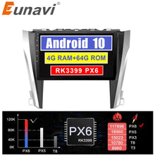 Załaduj zdjęcie do przeglądarki galerii, Eunavi android 10 car radio gps multimedia player For Toyota Camry 2012-2015 navigation radio video audio wifi touch screen BT