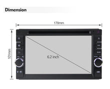 Cargar imagen en el visor de la galería, Eunavi 2 Din Android Universal Car Radio DVD Audio GPS Auto Multimedia Player 2Din Navigation Headunit PC CD TDA7851 DSP USB