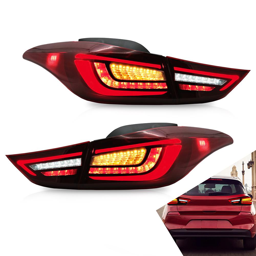 Akcesoria samochodowe VLAND LED tylne światła montażowe na lata 2011-2016 Hyundai Elantra 2013-2014 Elantra Coupe lampa tylna Full LED DRL