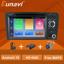 Laden Sie das Bild in den Galerie-Viewer, Eunavi Android 2Din Autoradio DVD GPS Auto Player Für Audi A3 8P 2003-2012 S3 2006-2012 RS3 Sportback 2011 Multimedia-Player DSP