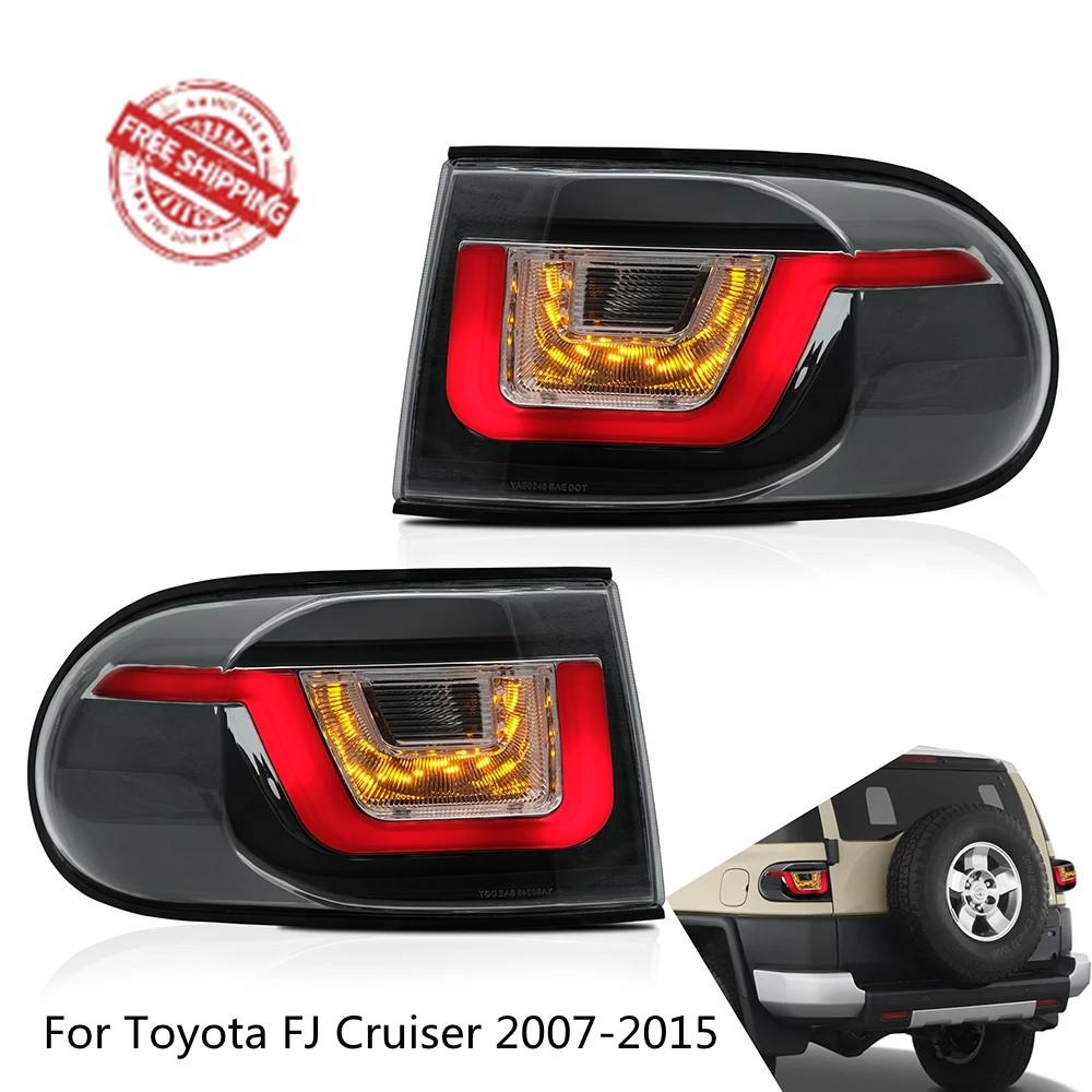 VLAND Tail Lights Assembly For Toyota FJ Cruiser 2007-2015 Taillight Tail Lamp With Turn Signal Reverse Lights LED DRL Light