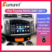 Charger l&#39;image dans la galerie, Eunavi 2 din Android 10 TDA7851 car radio dvd multimedia for Toyota RAV4 Rav 4 2007 2008 2009 2010 2011 headunit gps stereo DSP