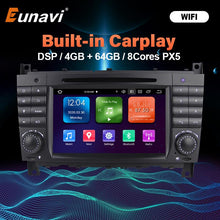 Załaduj zdjęcie do przeglądarki galerii, Eunavi 2 DIN Android 10 Car Radio Stereo GPS For Mercedes Benz W203 W209 W219 W169 A160 2004 2005 2006 -2008 Multimedia 2Din DVD