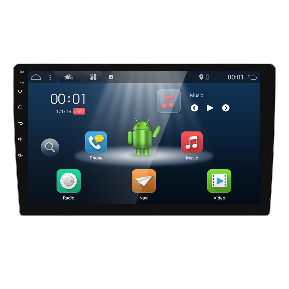 Eunavi 2 Din Android 9.0 universal Car Radio Stereo 8 CORES Multimedia Player GPS Navigation Audio tda7851 autoradio video