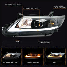 Załaduj zdjęcie do przeglądarki galerii, VLAND Headlamp Car Headlights Assembly for Toyota Camry 2010 2011 Headlight with moving turn signal Dual Beam Lens Plug-and-play