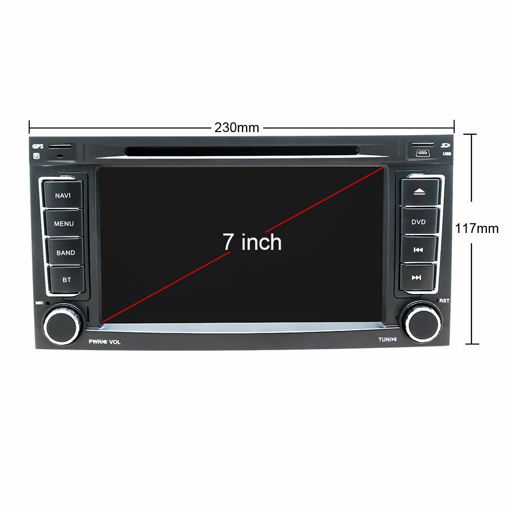 Eunavi DSP 2 Din Android 10 Car DVD Player GPS For VW/Volkswagen/Touareg/Transporter T5 2004-2011 Car Multimedia Radio 8 Core