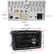 Załaduj zdjęcie do przeglądarki galerii, Eunavi 2 Din Android samochodowe multimedia DVD dla VW Passat CC Polo GOLF 5 6 Touran EOS T5 Sharan Jetta Tiguan RNS510 Autoradio GPS 4G