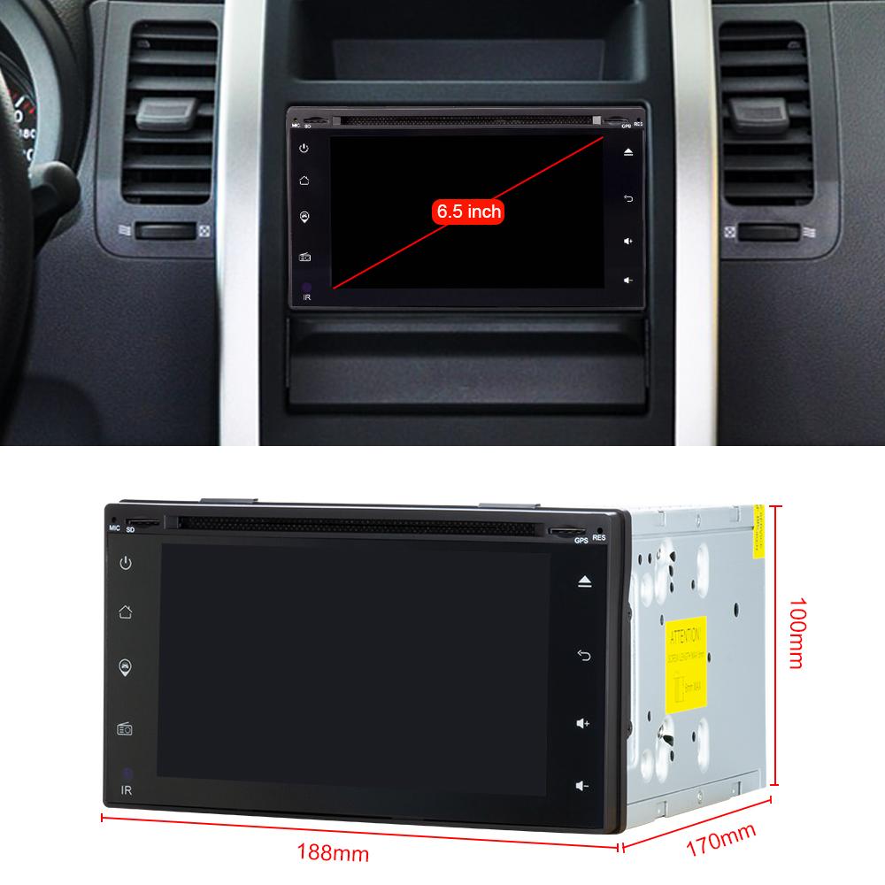 Eunavi 2 Din 6.2'' Android 8.1 Universal Car DVD Radio Multimedia Player Quad core 2Din Stereo GPS Navigation touch screen usb