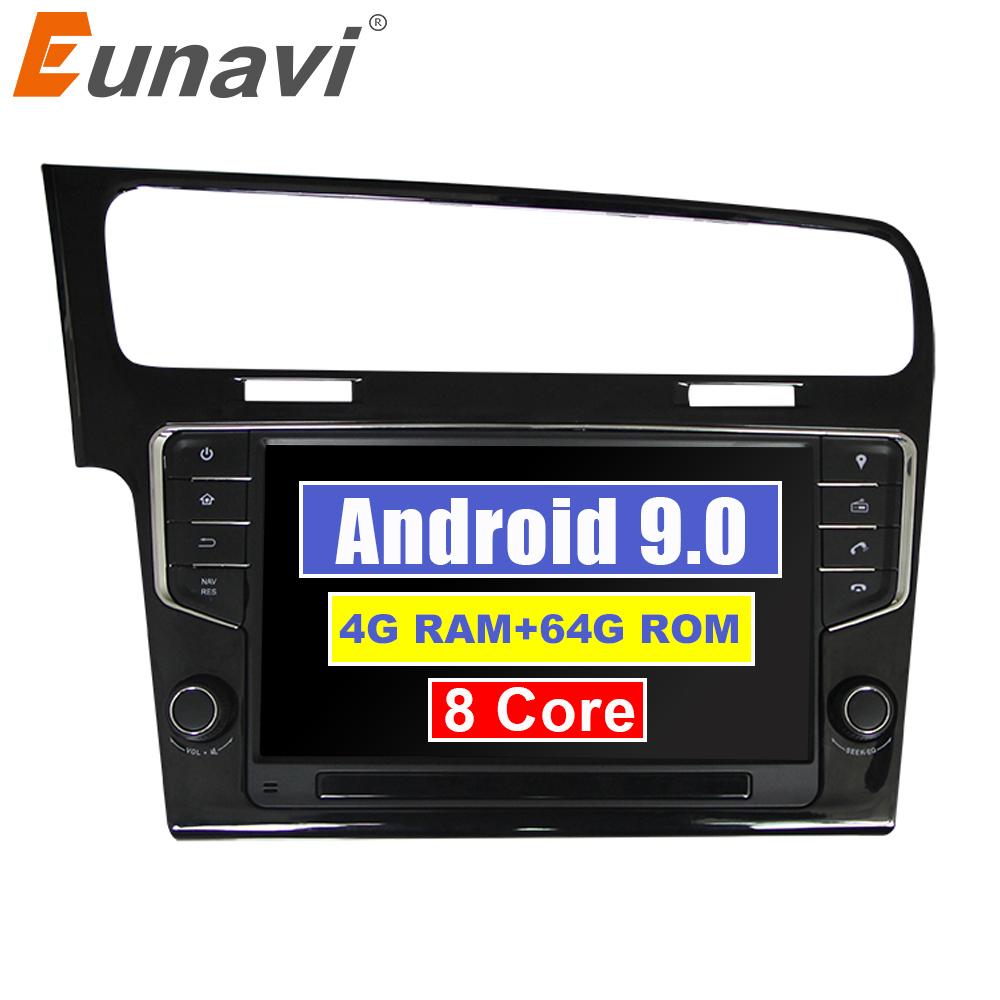 Eunavi Android Autoradio GPS Multimedia Player für VW GOLF 7 golf7 2013-2017 Headunit Navigation TDA7851 Auto Audio WLAN am