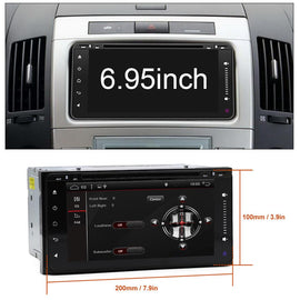 Eunavi 2 Din Android 9 Car Dvd radio GPS For Toyota Hilux Vios Old Camry Rav4 Prado 2003-2008 Multimedia Navigation Headunit