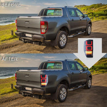 Załaduj zdjęcie do przeglądarki galerii, VLAND Tail lights Assembly for Ford Ranger 2012-2018 Taillights Tail Lamp with Turn Signal Reverse Lights LED DRL light