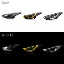 Załaduj zdjęcie do przeglądarki galerii, VLAND Headlamp Car Headlight Assembly for 2011-2016 Hyundai Elantra Coupe 2013-2014 Head light moving turn signal Dual Beam Lens