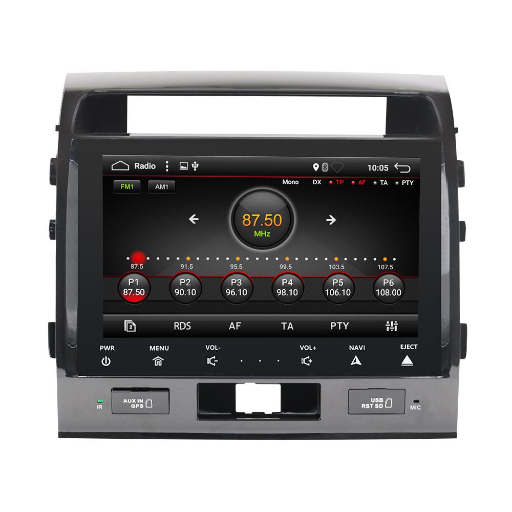 Eunavi 10.1 cal Android 10 radio samochodowe stereo GPS dla Toyota Land Cruiser LC200 2004 2005 2006 2007 2008 2din radioodtwarzacz RDS BT