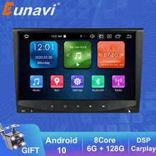 Załaduj zdjęcie do przeglądarki galerii, Eunavi 2 DIN Android10 Car Media Radio GPS Carplay For Porsche 911 997 Cayman 987 Boxster 987 997 Facelift 2005-2012 8&quot;1280*720P