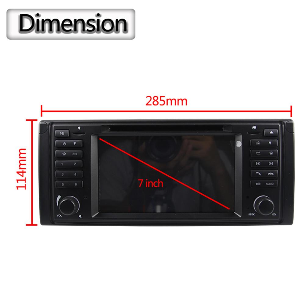 Eunavi 1 din Android 9 Car DVD For BMW E39 1996-2003 E53 X5 GPS Multimedia Radio Stereo player DSP WIFI 4GB 64GB headunit 8 core