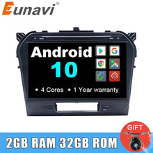 Załaduj zdjęcie do przeglądarki galerii, Eunavi 2 Din 10.1 cal Android 10 samochodowy odtwarzacz dvd radio stereo dla SUZUKI GRAND VITARA 2015 multimedialny radioodtwarzacz nawigacji GPS PC 2din