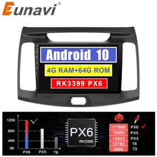 Cargar imagen en el visor de la galería, Eunavi 2 din car radio stereo multimedia player for Hyundai elantra 2011-2016 headunit GPS TDA7851 4G 64GB Android 10 system