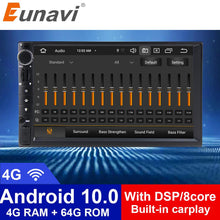 Laden Sie das Bild in den Galerie-Viewer, Eunavi DSP 2 Din Android Autoradio Multimedia Player 4G 64GB Universal Autoradio Stereo Audio HD Bildschirm GPS Navigation KEINE DVD