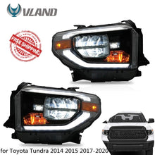 Laden Sie das Bild in den Galerie-Viewer, VLAND Headlamp Car Headlights Assembly for Toyota Tundra 2014 2015 2017-2020 Head light