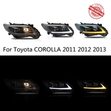 Charger l&#39;image dans la galerie, VLAND Headlamp Car Assembly Fit For Toyota COROLLA 2011 2012 2013 Headlight Full LED Headlamp With DRL Turn Signal Light