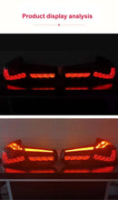 Laden Sie das Bild in den Galerie-Viewer, Suitable for 13-19 BMW 3 Series Modified M4 Dragon Scale Tail Light Assembly LED Running Water Turn Signal Tail Light