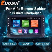 Cargar imagen en el visor de la galería, Eunavi One 1 din Android 9.0 Car GPS Multimedia for Alfa Romeo Spider Alfa Romeo 159 Brera 159 Sportwagon radio auto navigation