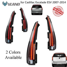 Cargar imagen en el visor de la galería, VLAND car accessories LED Tail lights Assembly for Cadillac Escalade ESV 2007-2014 LED Turn Signal Reverse Lights