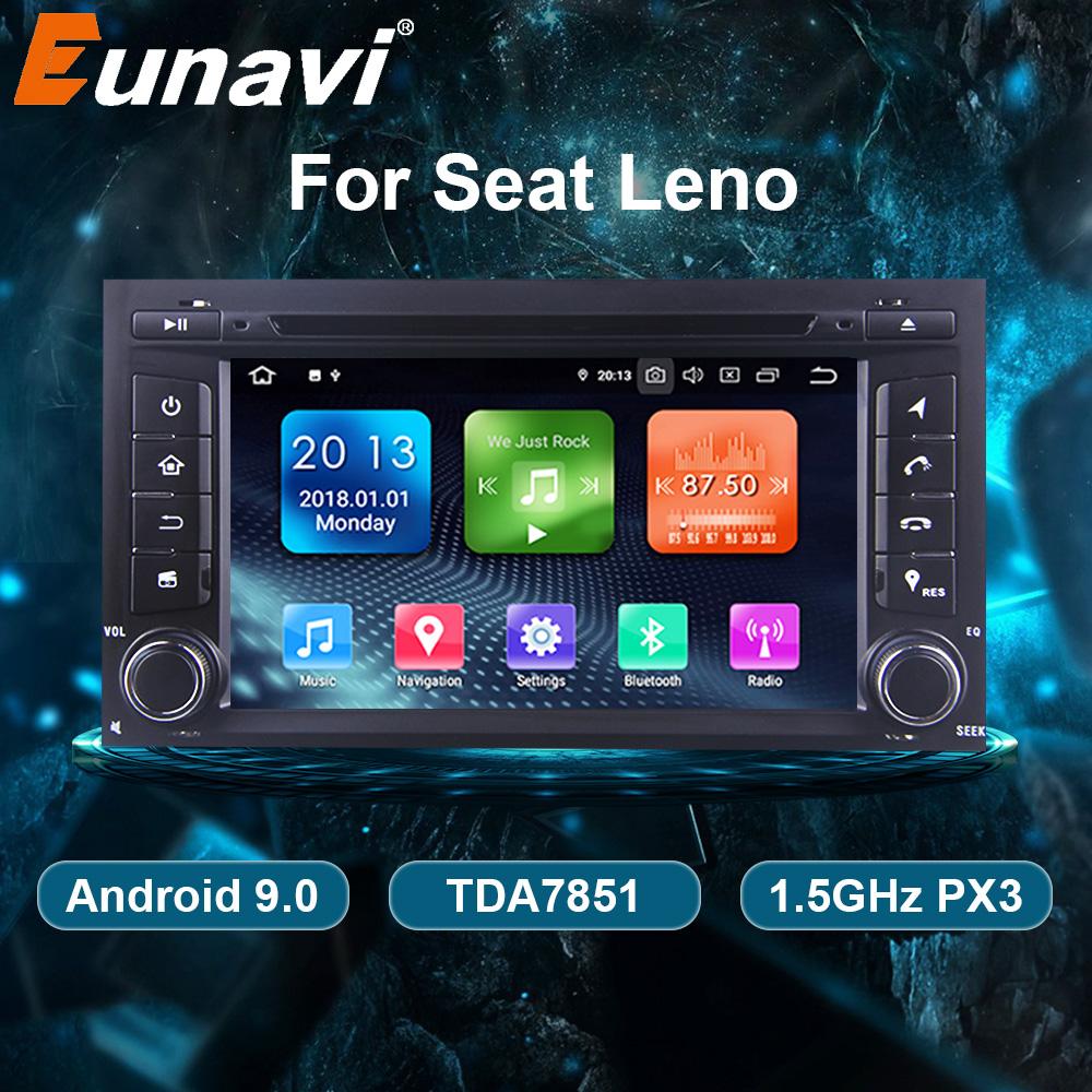 Eunavi 1 Din Android 9.0 Car Radio DVD Multimedia Player For Seat Leno GPS Navigation Stereo WIFI Autoradio one din headunit