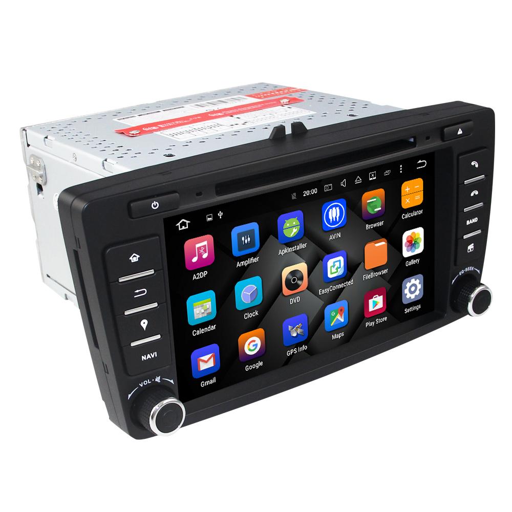 Eunavi 2 din Android 9.0 samochodowy odtwarzacz multimedialny dla Skoda Octavia 2014 2015 A7 2din radio samochodowe stereo dvd nawigacja GPS tda7851