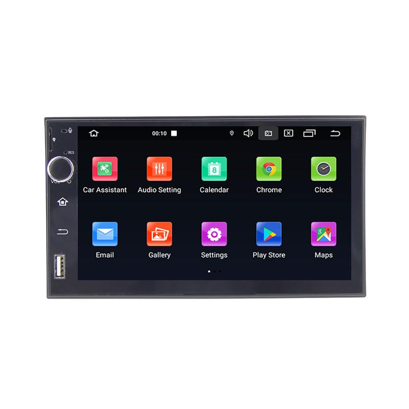 Eunavi 2 Din Universal 7'' Car Multimedia Player Radio Stereo Audio GPS Auto Navigation TEF7708 Android 10 WIFI DSP NO DVD