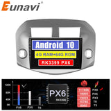 Eunavi Android 10 2 din car radio stereo multimedia for Toyota RAV4 Rav 4 2007 2008 2009 2010 2011 headunit GPS TDA7851 usb