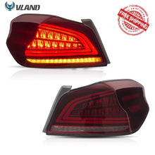 Charger l&#39;image dans la galerie, VLAND Tail Lights Assembly For 2015-2019 Subaru WRX / WRX STI Tail Lamp With Sequential Turn Signal