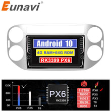 Załaduj zdjęcie do przeglądarki galerii, Eunavi 2 DIN Android Car Radio Audio GPS For Volkswagen VW Tiguan 1 NF 2006-2016 Multimedia Video Player Navigation DSP 4G 64GB